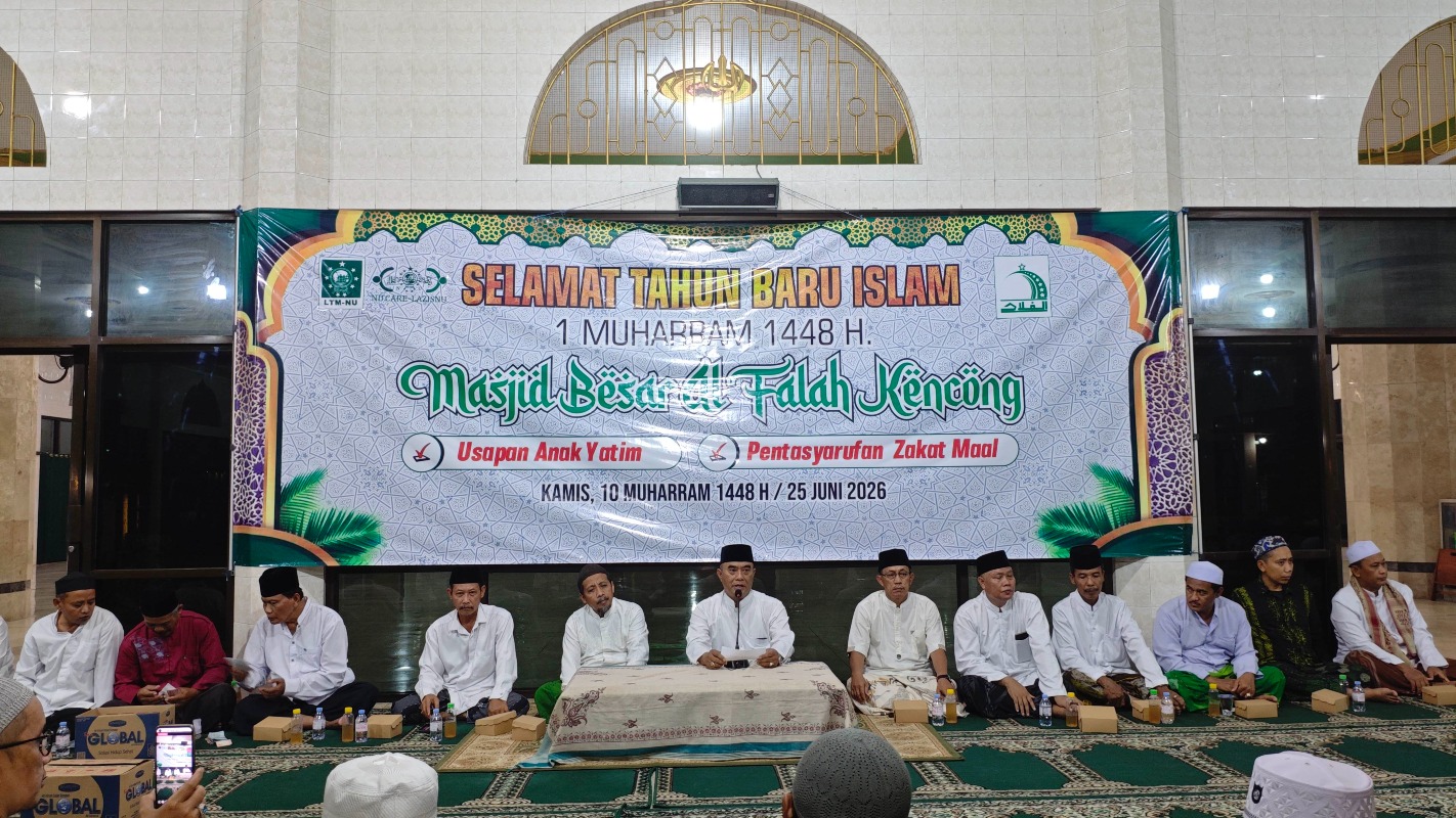 Ratusan Jamaah Hadiri Penasarufan Zakat Mal dan Santunan Yatim di Masjid Al-Falah